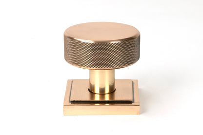 BROMPTON MORTICE/RIM KNOB SQUARE 63x54x22 PBZ - 46793 by MARCHES (ANVIL) ARCHITECTURAL HARDWARE