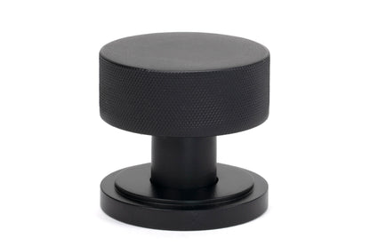 BROMPTON MORTICE/RIM KNOB ART DECO 63x54x22 MBK - 46799 by MARCHES (ANVIL) ARCHITECTURAL HARDWARE