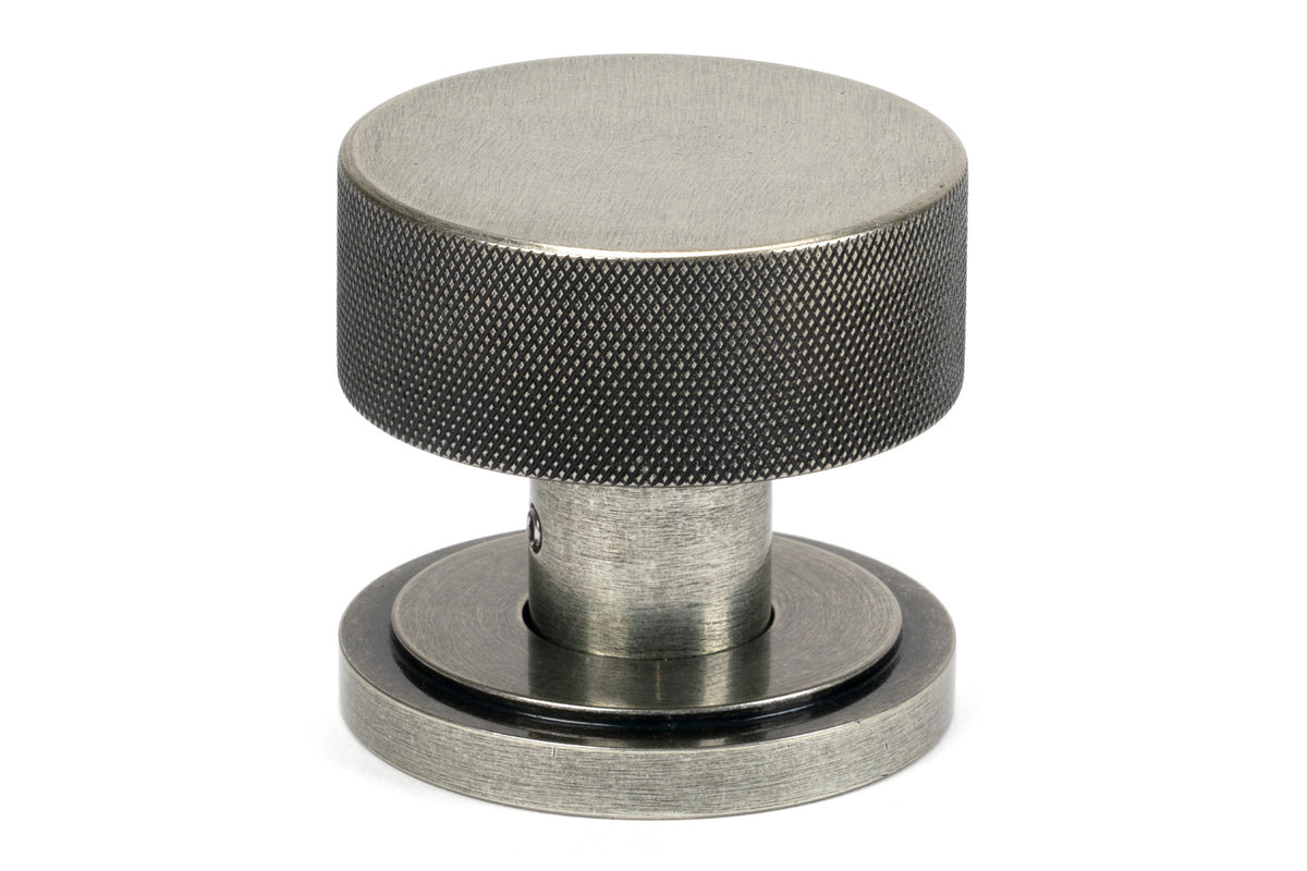 BROMPTON MORTICE/RIM KNOB ART DECO 63x54x22 PEW - 46803 by MARCHES (ANVIL) ARCHITECTURAL HARDWARE