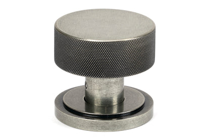 BROMPTON MORTICE/RIM KNOB ART DECO 63x54x22 PEW - 46803 by MARCHES (ANVIL) ARCHITECTURAL HARDWARE