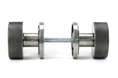 BROMPTON MORTICE/RIM KNOB ART DECO 63x54x22 PEW - 46803 by MARCHES (ANVIL) ARCHITECTURAL HARDWARE