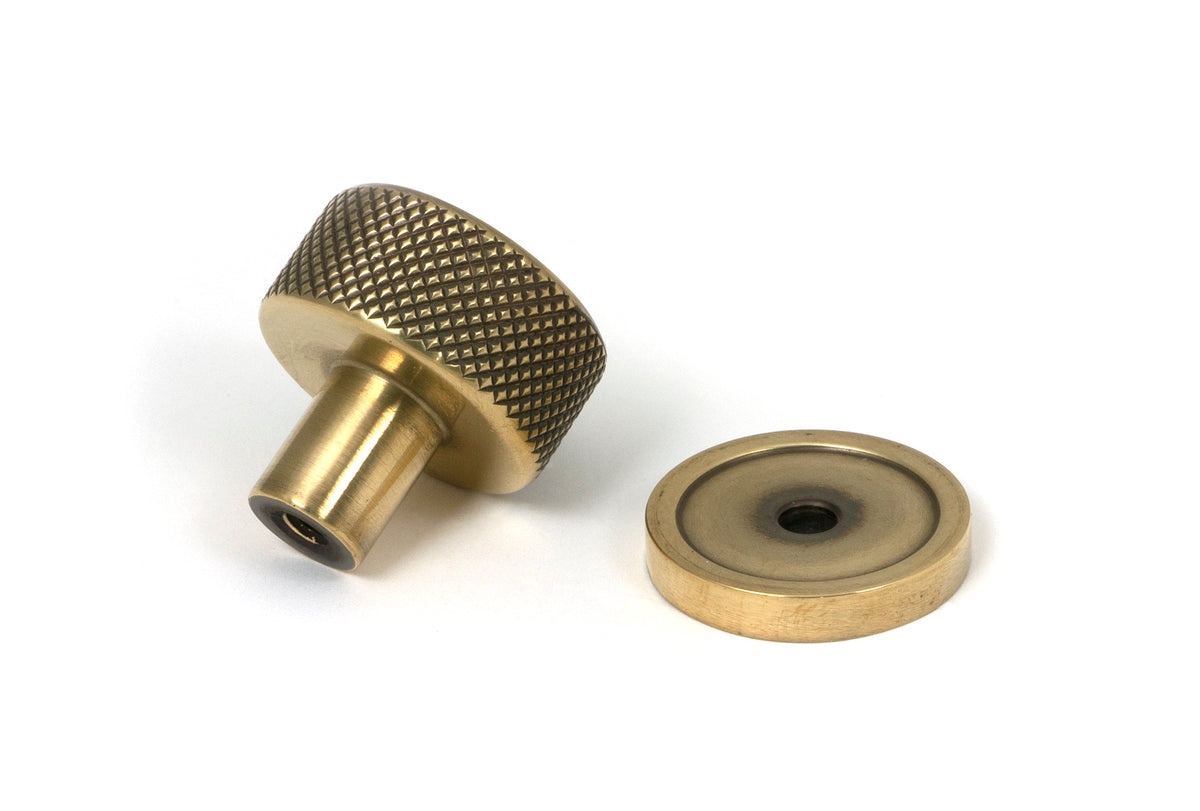 BROMPTON CABINET KNOB PLAIN 25x25 AGBR - 46814 by MARCHES (ANVIL) ARCHITECTURAL HARDWARE