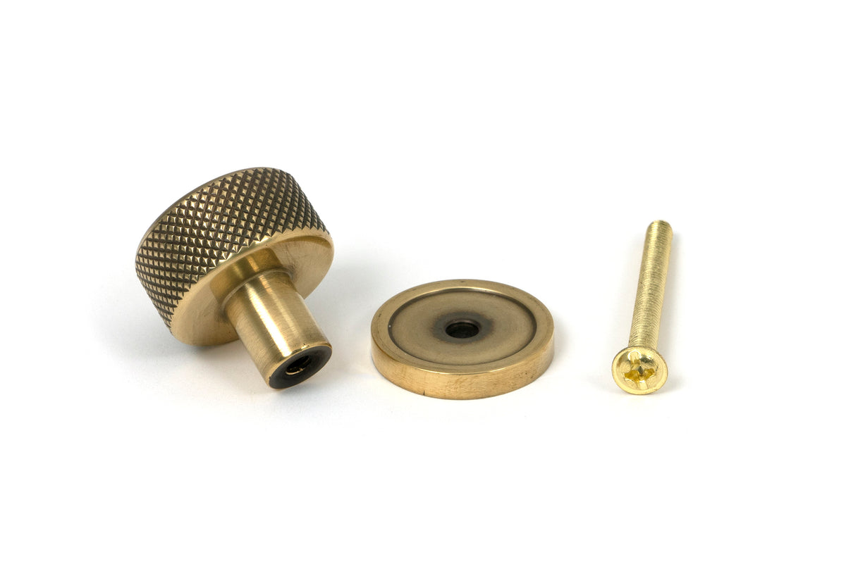 BROMPTON CABINET KNOB PLAIN 25x25 AGBR - 46814 by MARCHES (ANVIL) ARCHITECTURAL HARDWARE