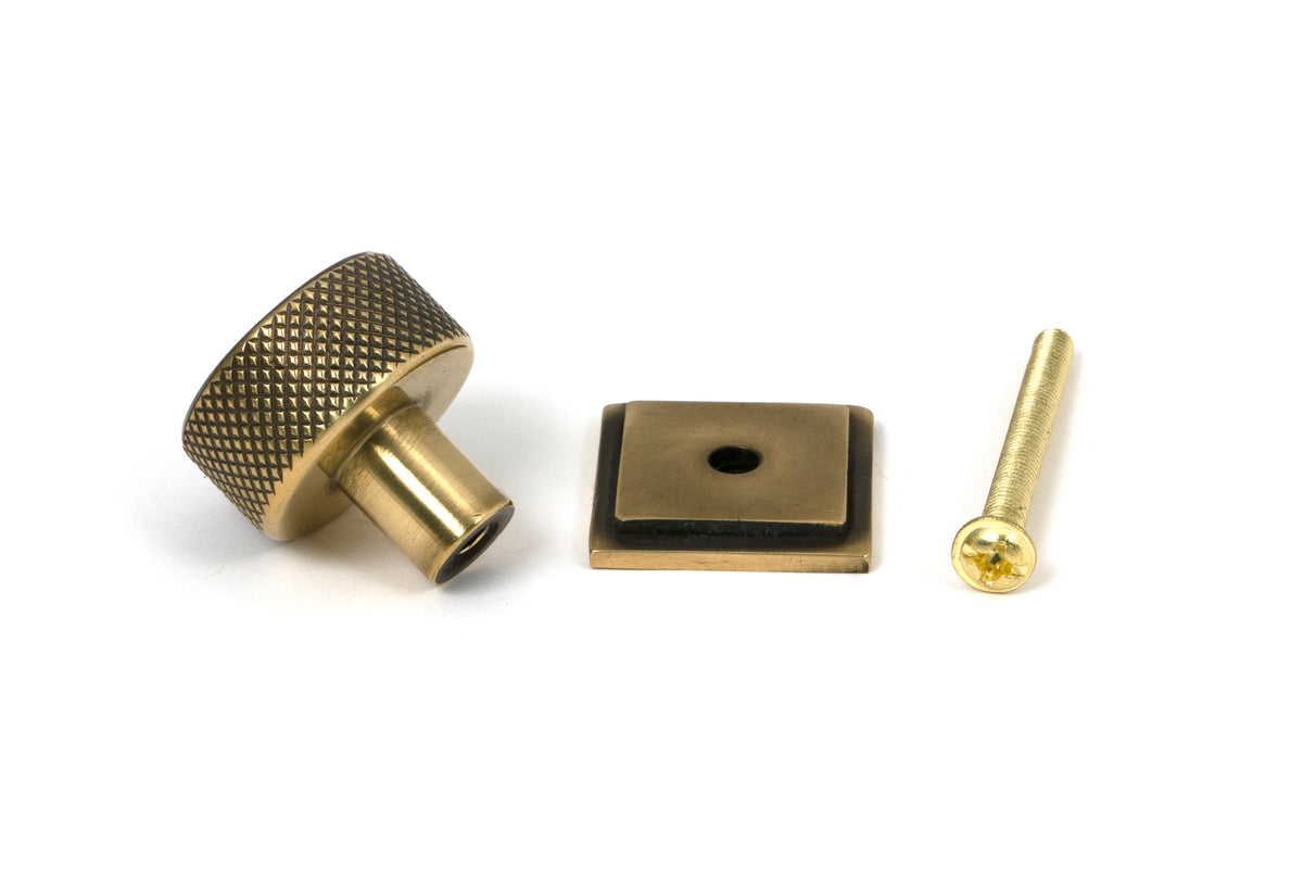 BROMPTON CABINET KNOB SQUARE 25x25 AGBR - 46817 by MARCHES (ANVIL) ARCHITECTURAL HARDWARE