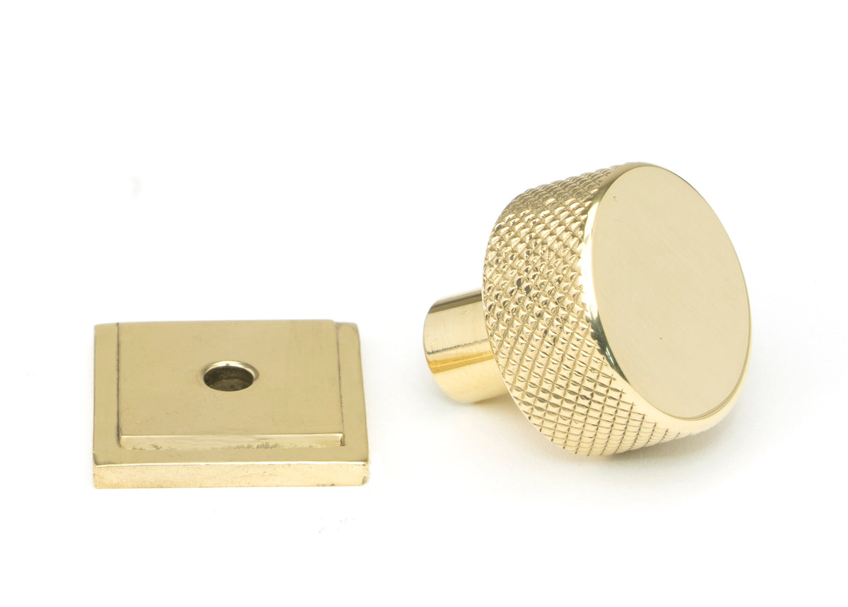 BROMPTON CABINET KNOB SQUARE 25x25 PBR - 46824 by MARCHES (ANVIL) ARCHITECTURAL HARDWARE