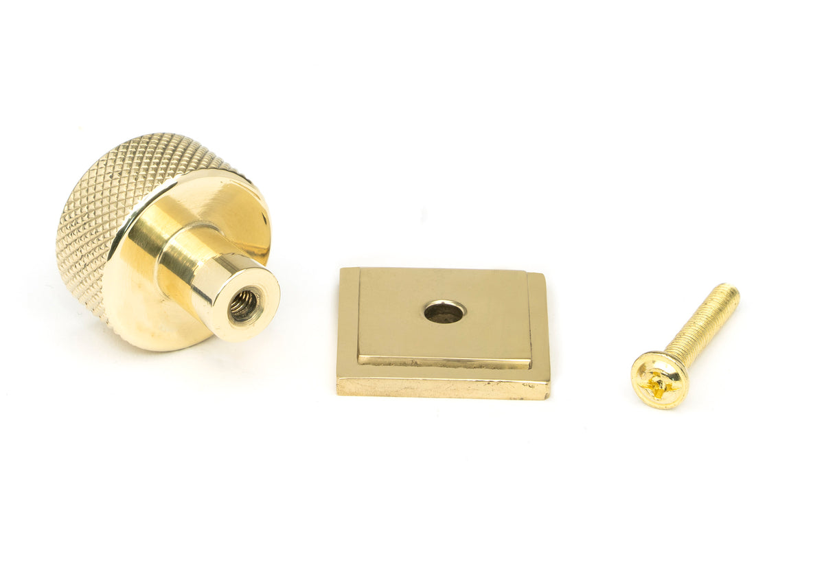 BROMPTON CABINET KNOB SQUARE 25x25 PBR - 46824 by MARCHES (ANVIL) ARCHITECTURAL HARDWARE