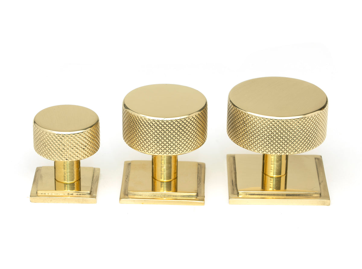 BROMPTON CABINET KNOB SQUARE 25x25 PBR - 46824 by MARCHES (ANVIL) ARCHITECTURAL HARDWARE