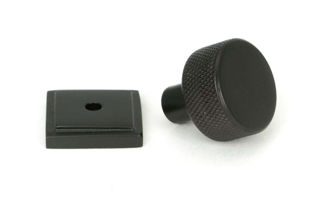 BROMPTON CABINET KNOB SQUARE 25x25 AGBZ - 46829 by MARCHES (ANVIL) ARCHITECTURAL HARDWARE