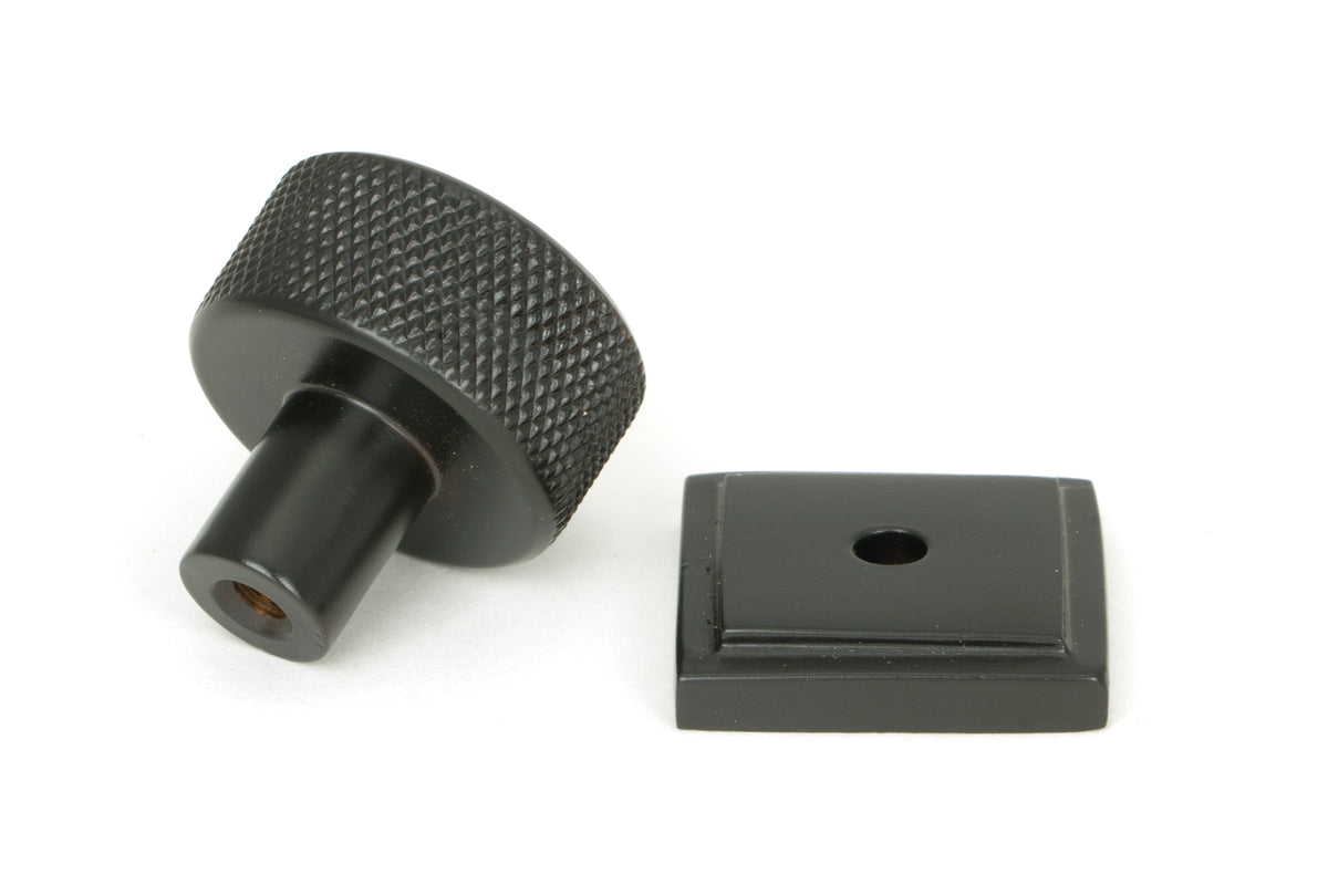BROMPTON CABINET KNOB SQUARE 25x25 AGBZ - 46829 by MARCHES (ANVIL) ARCHITECTURAL HARDWARE