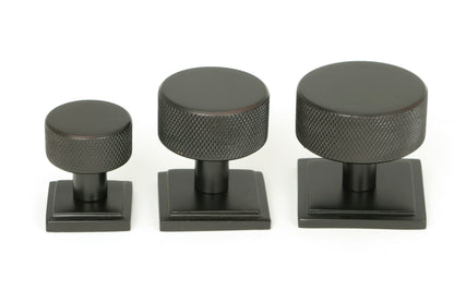 BROMPTON CABINET KNOB SQUARE 25x25 AGBZ - 46829 by MARCHES (ANVIL) ARCHITECTURAL HARDWARE