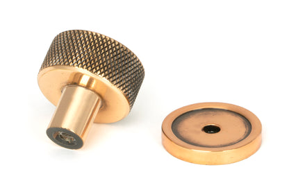 BROMPTON CABINET KNOB PLAIN 25x25 PBZ - 46830 by MARCHES (ANVIL) ARCHITECTURAL HARDWARE