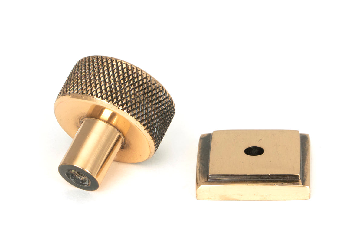 BROMPTON CABINET KNOB SQUARE 25x25 PBZ - 46833 by MARCHES (ANVIL) ARCHITECTURAL HARDWARE