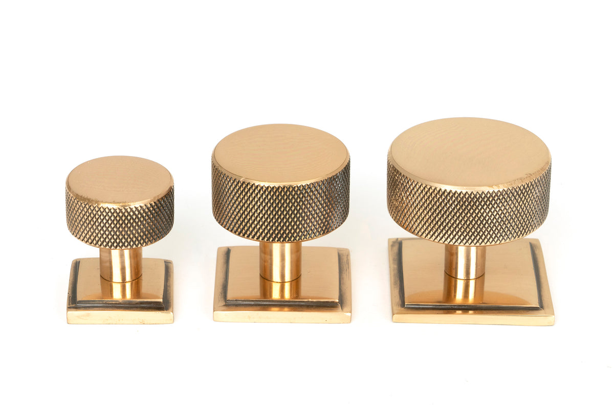 BROMPTON CABINET KNOB SQUARE 25x25 PBZ - 46833 by MARCHES (ANVIL) ARCHITECTURAL HARDWARE