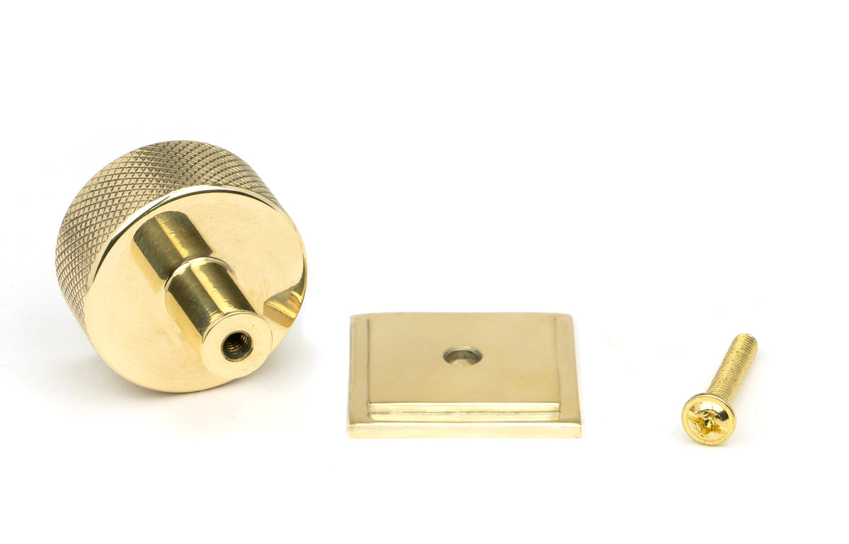 BROMPTON CABINET KNOB SQUARE 32x32 PBR - 46836 by MARCHES (ANVIL) ARCHITECTURAL HARDWARE