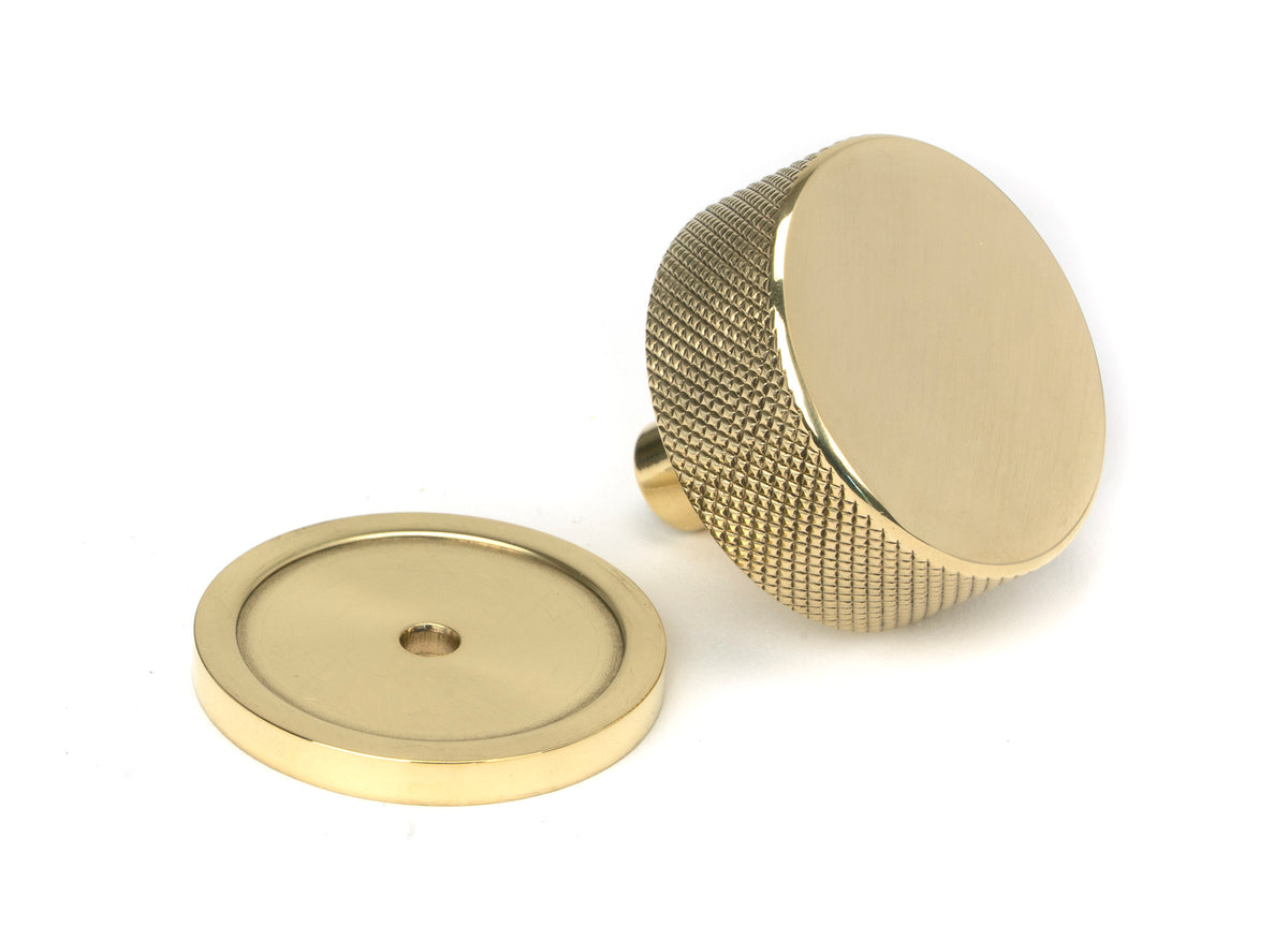 BROMPTON CABINET KNOB PLAIN 38x32 PBR - 46840 by MARCHES (ANVIL) ARCHITECTURAL HARDWARE