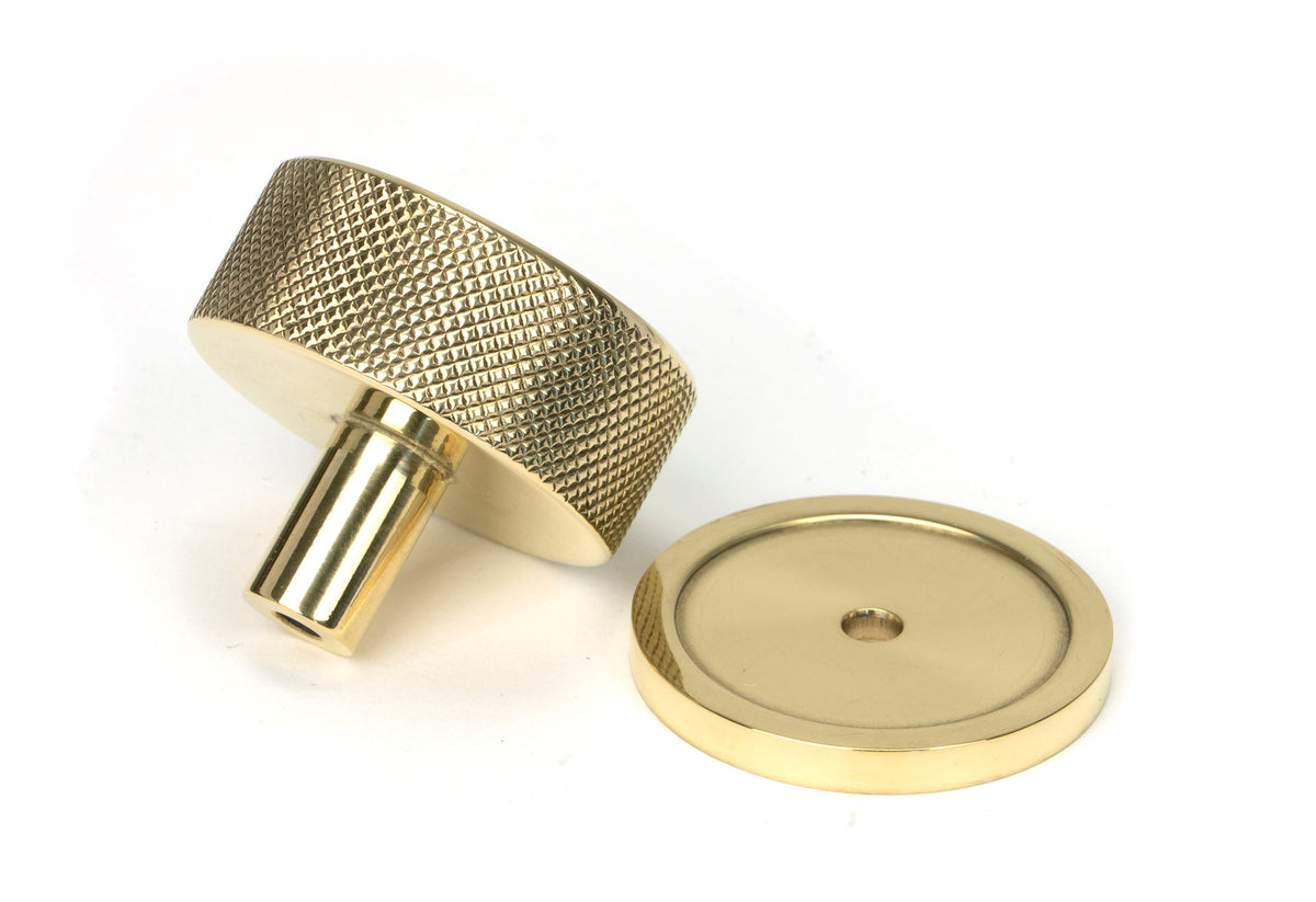 BROMPTON CABINET KNOB PLAIN 38x32 PBR - 46840 by MARCHES (ANVIL) ARCHITECTURAL HARDWARE