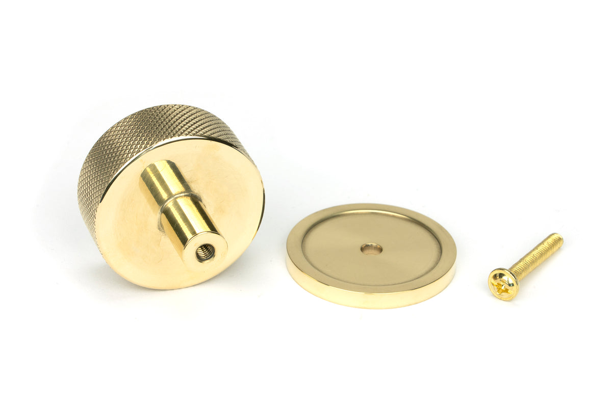 BROMPTON CABINET KNOB PLAIN 38x32 PBR - 46840 by MARCHES (ANVIL) ARCHITECTURAL HARDWARE