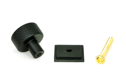BROMPTON CABINET KNOB SQUARE 25x25 MBK - 46841 by MARCHES (ANVIL) ARCHITECTURAL HARDWARE