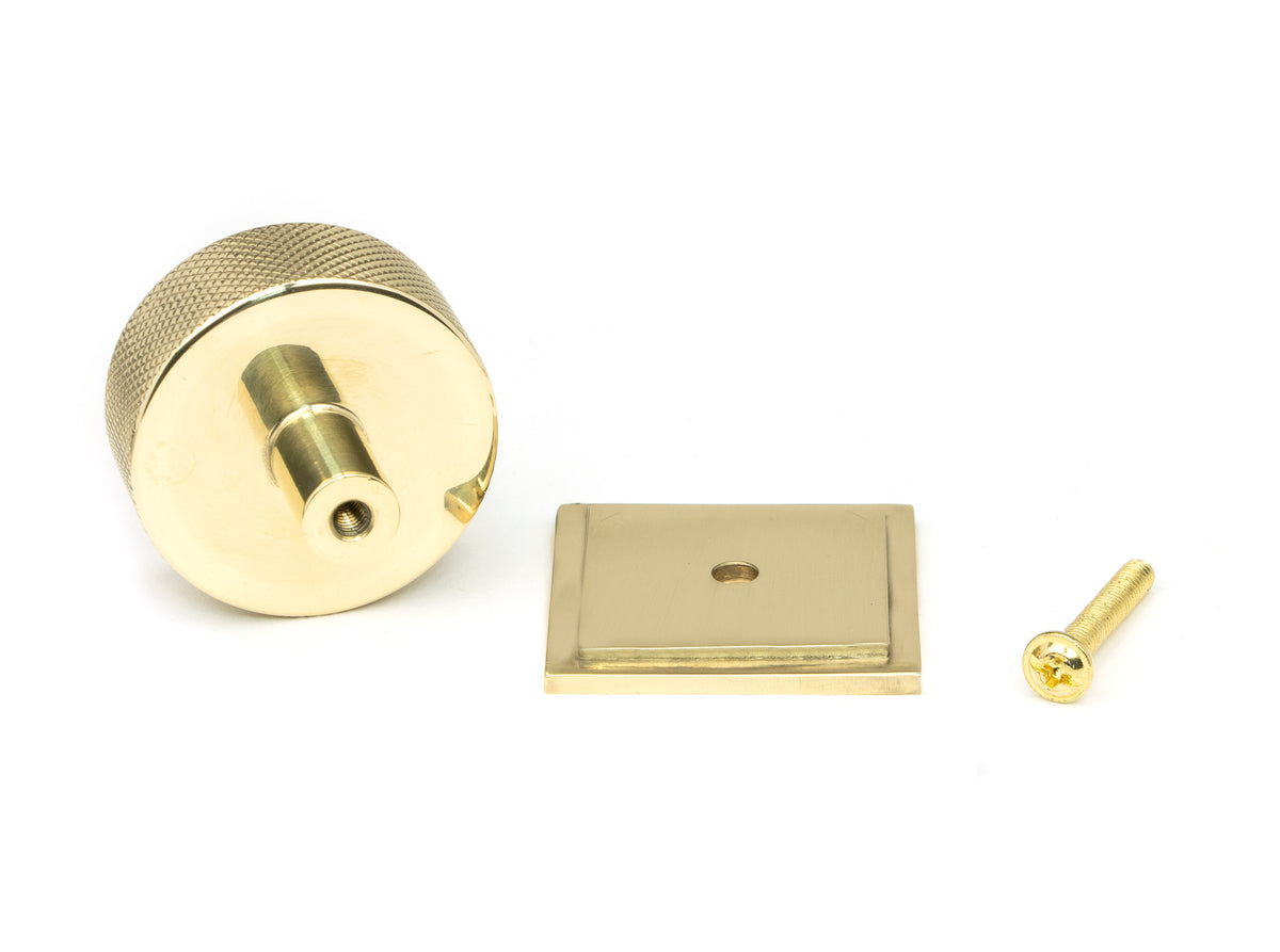 BROMPTON CABINET KNOB SQUARE 38x32 PBR - 46848 by MARCHES (ANVIL) ARCHITECTURAL HARDWARE