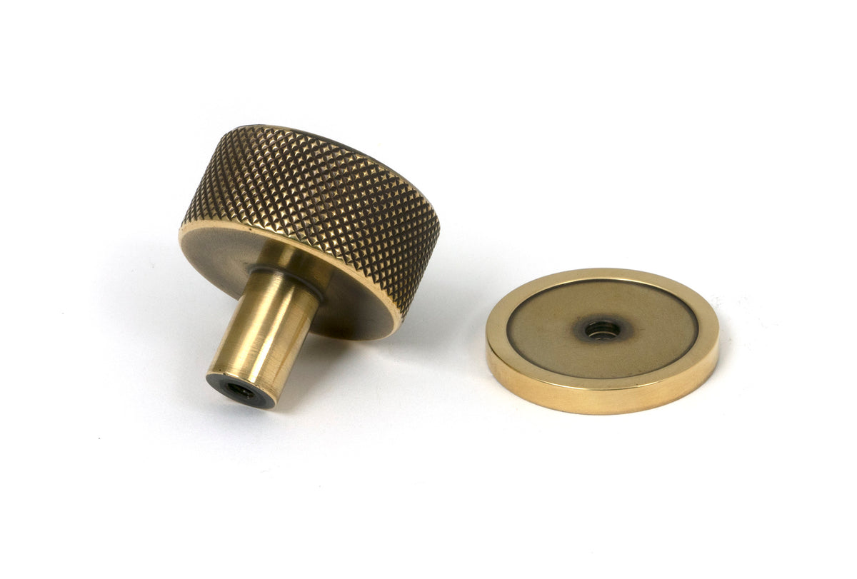 BROMPTON CABINET KNOB PLAIN 32x32 AGBR - 46854 by MARCHES (ANVIL) ARCHITECTURAL HARDWARE