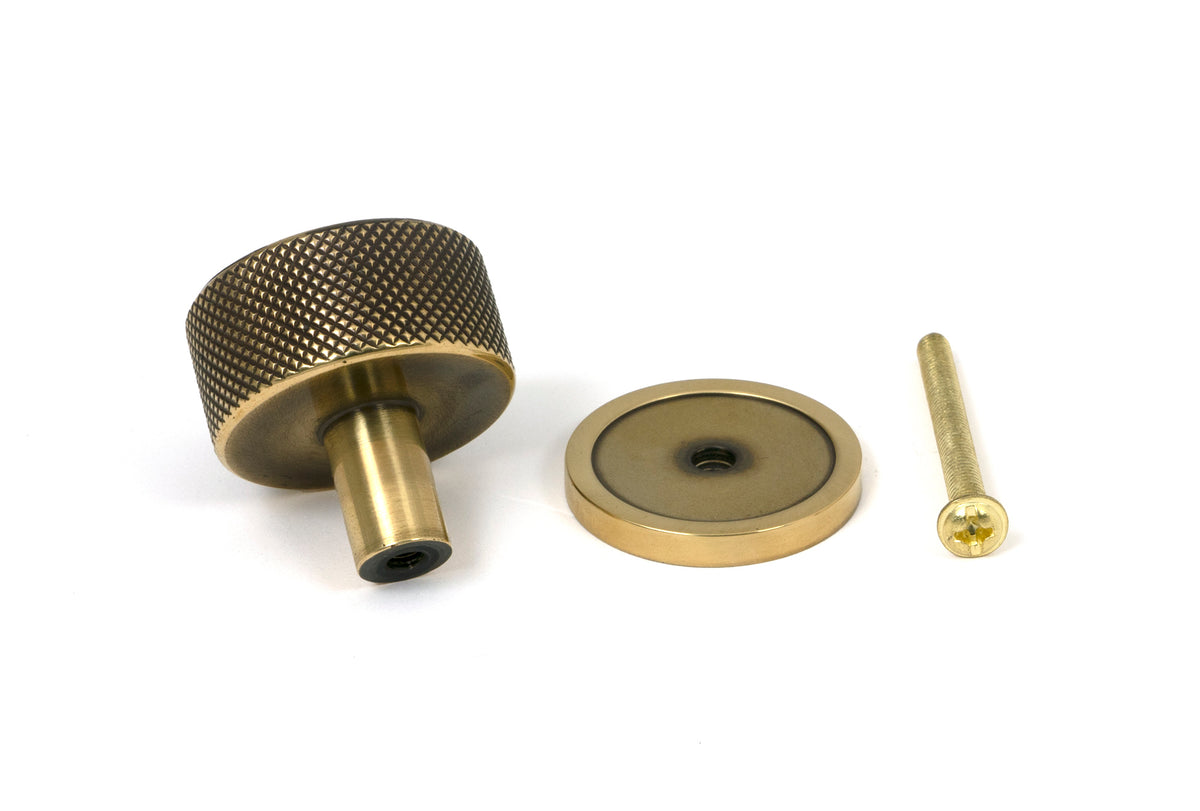 BROMPTON CABINET KNOB PLAIN 32x32 AGBR - 46854 by MARCHES (ANVIL) ARCHITECTURAL HARDWARE