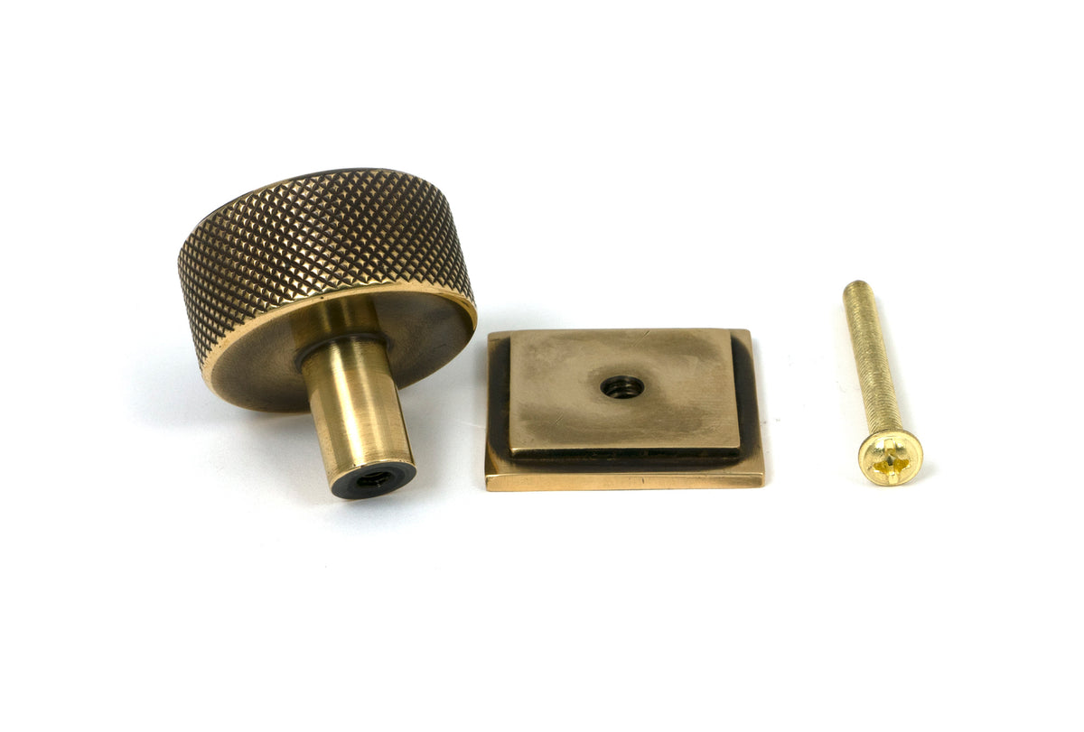 BROMPTON CABINET KNOB SQUARE 32x32 AGBR - 46857 by MARCHES (ANVIL) ARCHITECTURAL HARDWARE