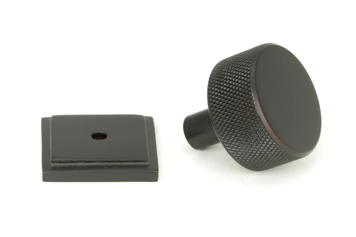 BROMPTON CABINET KNOB SQUARE 32x32 AGBZ - 46869 by MARCHES (ANVIL) ARCHITECTURAL HARDWARE