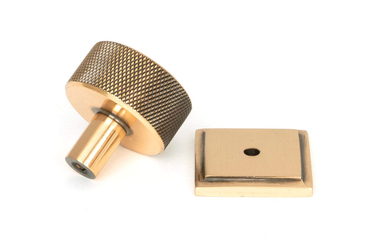 BROMPTON CABINET KNOB SQUARE 32x32 PBZ - 46873 by MARCHES (ANVIL) ARCHITECTURAL HARDWARE