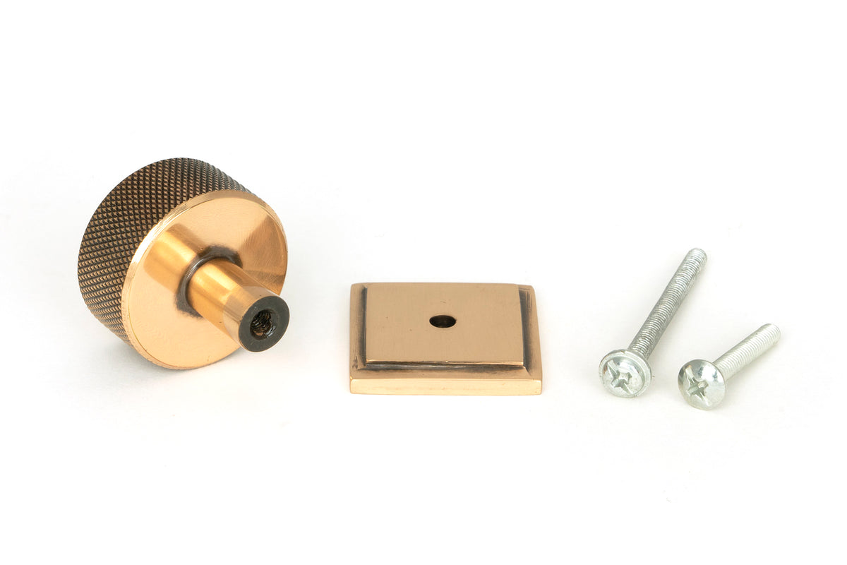 BROMPTON CABINET KNOB SQUARE 32x32 PBZ - 46873 by MARCHES (ANVIL) ARCHITECTURAL HARDWARE