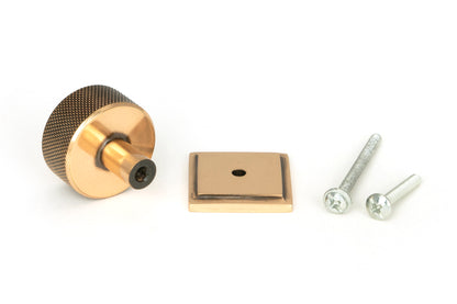 BROMPTON CABINET KNOB SQUARE 32x32 PBZ - 46873 by MARCHES (ANVIL) ARCHITECTURAL HARDWARE