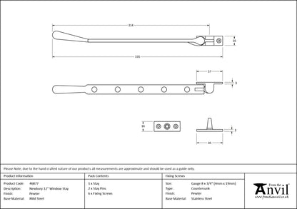 NEWBURY STAY 305 PEW - 46877 by MARCHES (ANVIL) ARCHITECTURAL HARDWARE