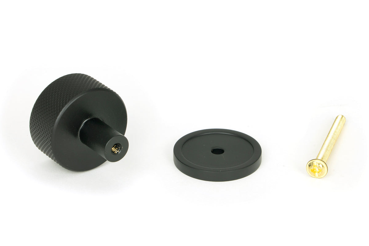 BROMPTON CABINET KNOB PLAIN 32x32 MBK - 46878 by MARCHES (ANVIL) ARCHITECTURAL HARDWARE