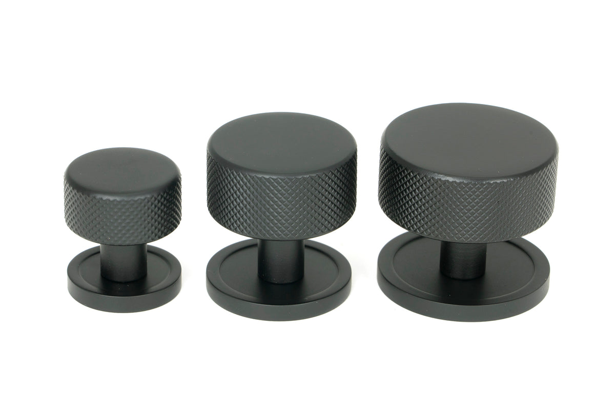 BROMPTON CABINET KNOB PLAIN 32x32 MBK - 46878 by MARCHES (ANVIL) ARCHITECTURAL HARDWARE