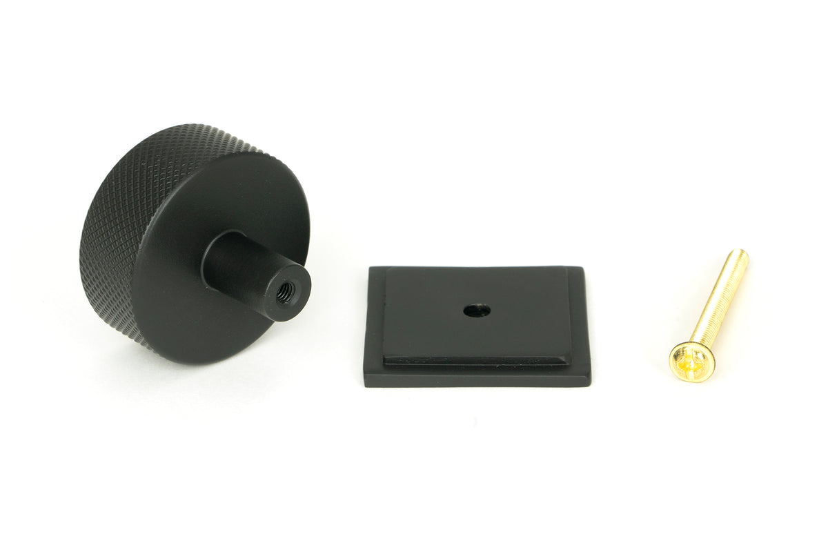 BROMPTON CABINET KNOB SQUARE 38x32 MBK - 47087 by MARCHES (ANVIL) ARCHITECTURAL HARDWARE