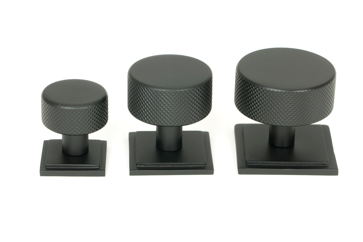 BROMPTON CABINET KNOB SQUARE 38x32 MBK - 47087 by MARCHES (ANVIL) ARCHITECTURAL HARDWARE