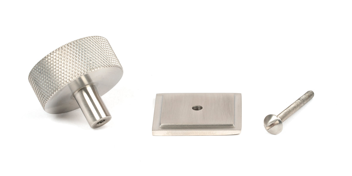 BROMPTON CABINET KNOB SQUARE 38x32 SMA - 47099 by MARCHES (ANVIL) ARCHITECTURAL HARDWARE