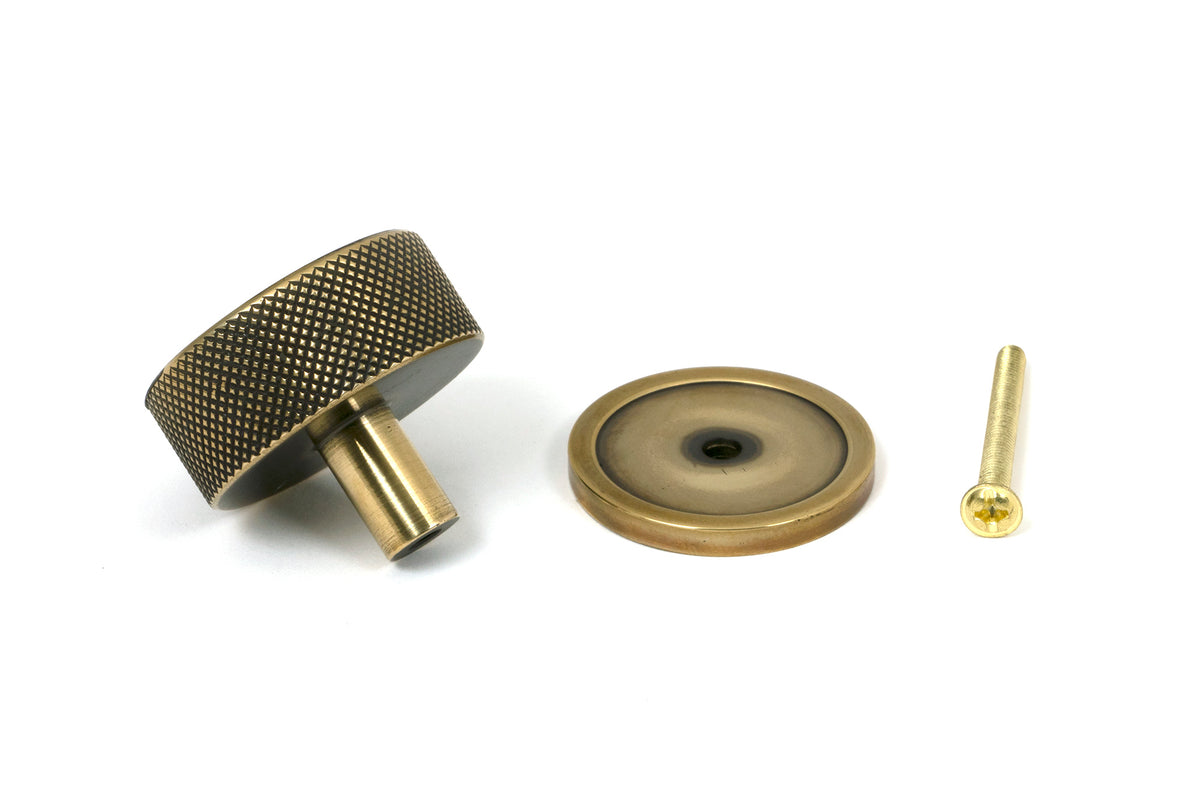 BROMPTON CABINET KNOB PLAIN 38x32 AGBR - 47137 by MARCHES (ANVIL) ARCHITECTURAL HARDWARE