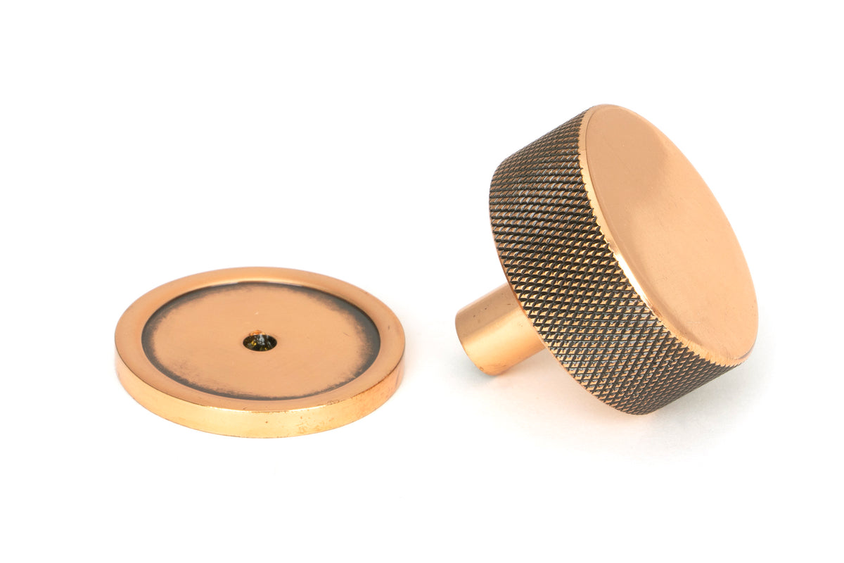 BROMPTON CABINET KNOB PLAIN 38x32 PBZ - 47153 by MARCHES (ANVIL) ARCHITECTURAL HARDWARE