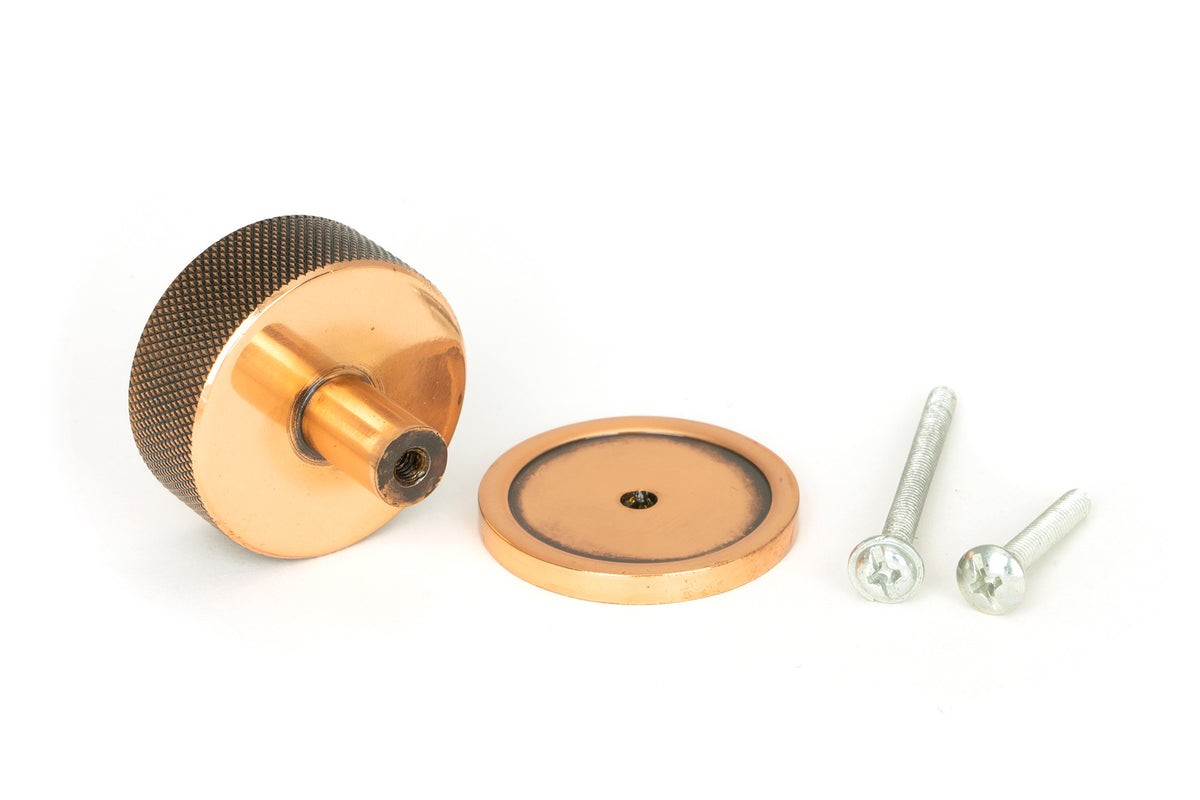 BROMPTON CABINET KNOB PLAIN 38x32 PBZ - 47153 by MARCHES (ANVIL) ARCHITECTURAL HARDWARE