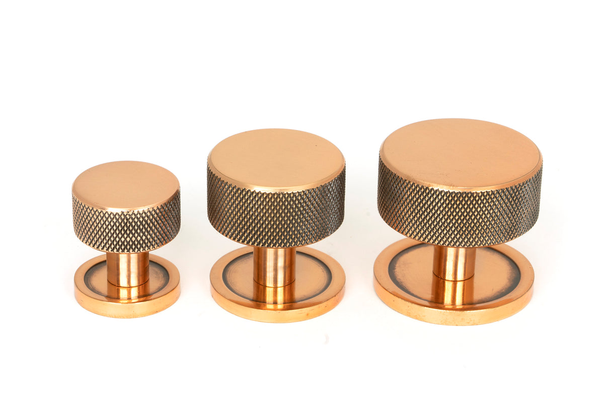 BROMPTON CABINET KNOB PLAIN 38x32 PBZ - 47153 by MARCHES (ANVIL) ARCHITECTURAL HARDWARE