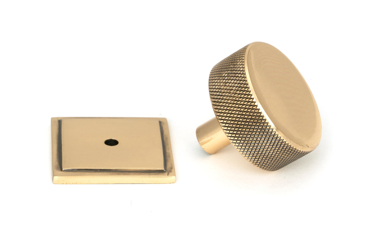 BROMPTON CABINET KNOB SQUARE 38x32 PBZ - 47156 by MARCHES (ANVIL) ARCHITECTURAL HARDWARE