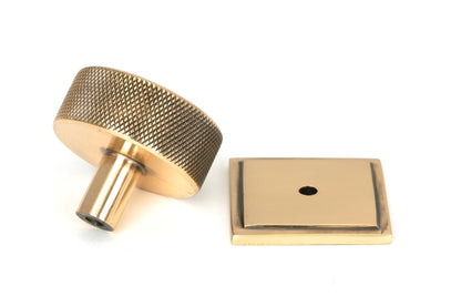 BROMPTON CABINET KNOB SQUARE 38x32 PBZ - 47156 by MARCHES (ANVIL) ARCHITECTURAL HARDWARE