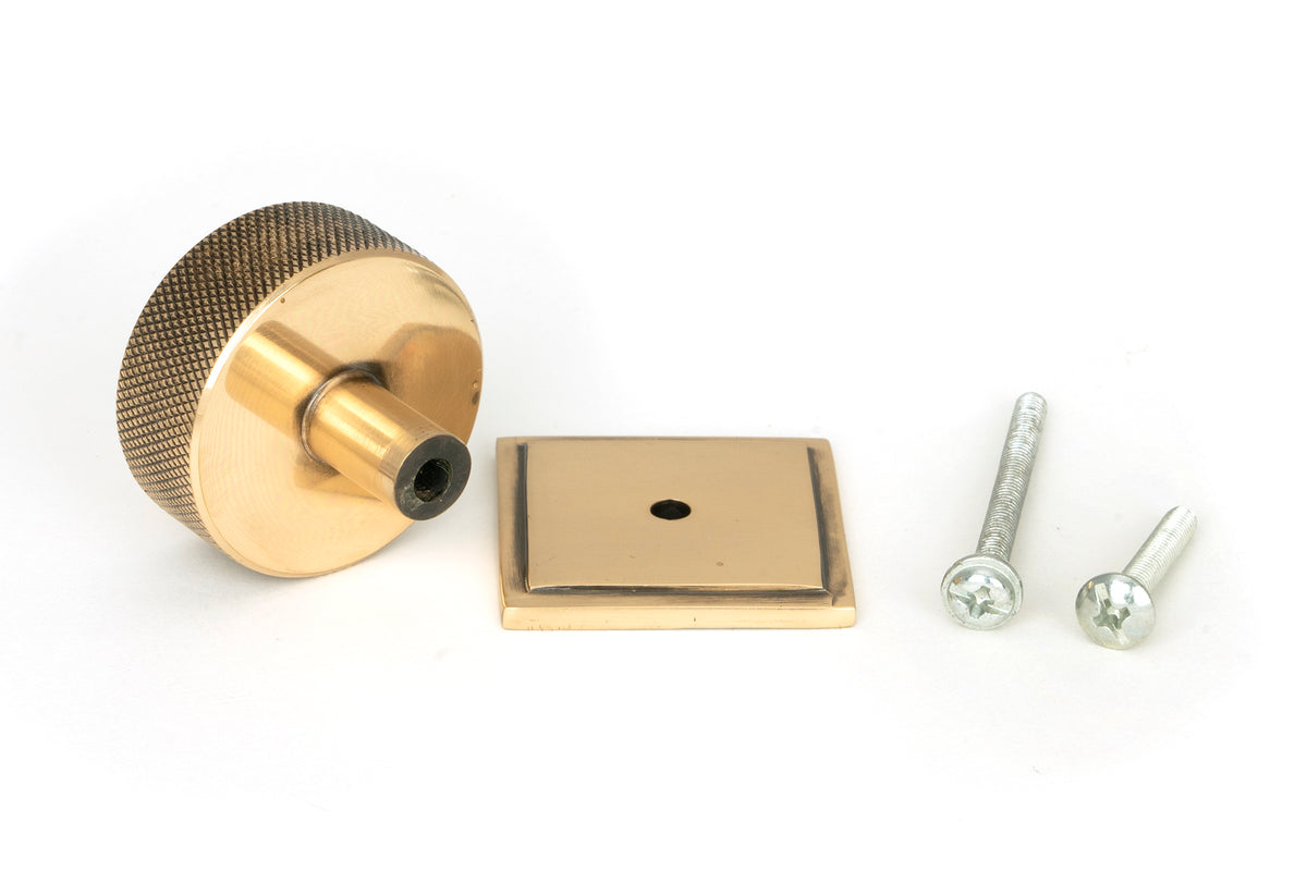 BROMPTON CABINET KNOB SQUARE 38x32 PBZ - 47156 by MARCHES (ANVIL) ARCHITECTURAL HARDWARE