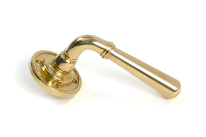 NEWBURY LEVER HANDLE+ROSE SPRUNG 124x60x64 PBR - 47193 by MARCHES (ANVIL) ARCHITECTURAL HARDWARE