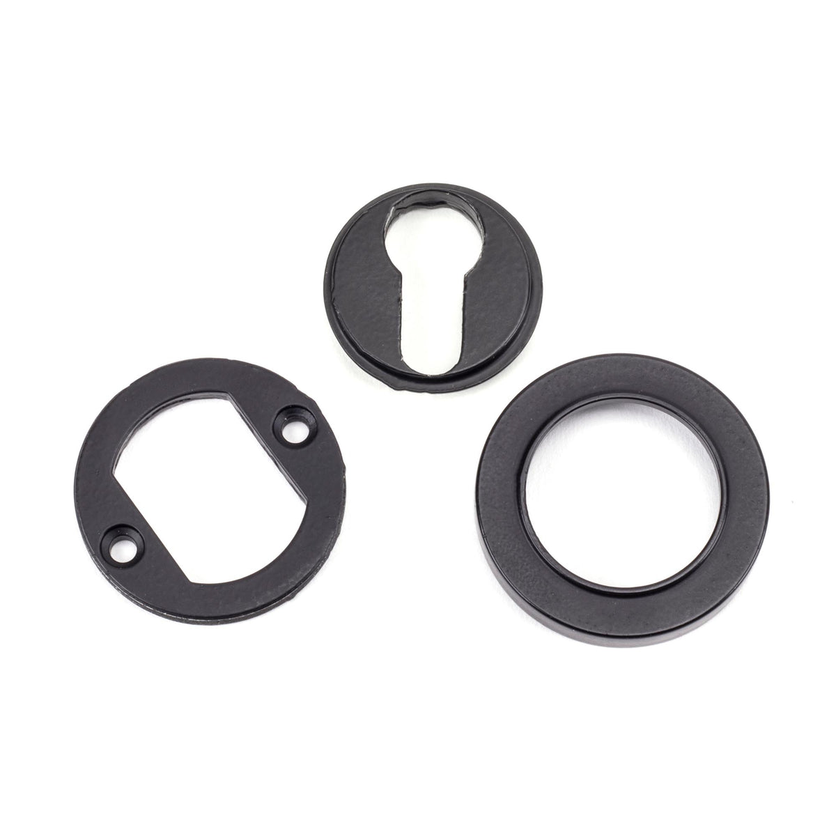 ESCUTCHEON ROUND EURO CNC PLAIN 53x8 MBK - 49540 by MARCHES (ANVIL) ARCHITECTURAL HARDWARE