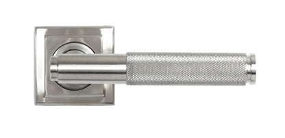 BROMPTON LEVER HANDLE+ROSE SPRUNG SQUARE 53x125x70 SMA - 49843 by MARCHES (ANVIL) ARCHITECTURAL HARDWARE