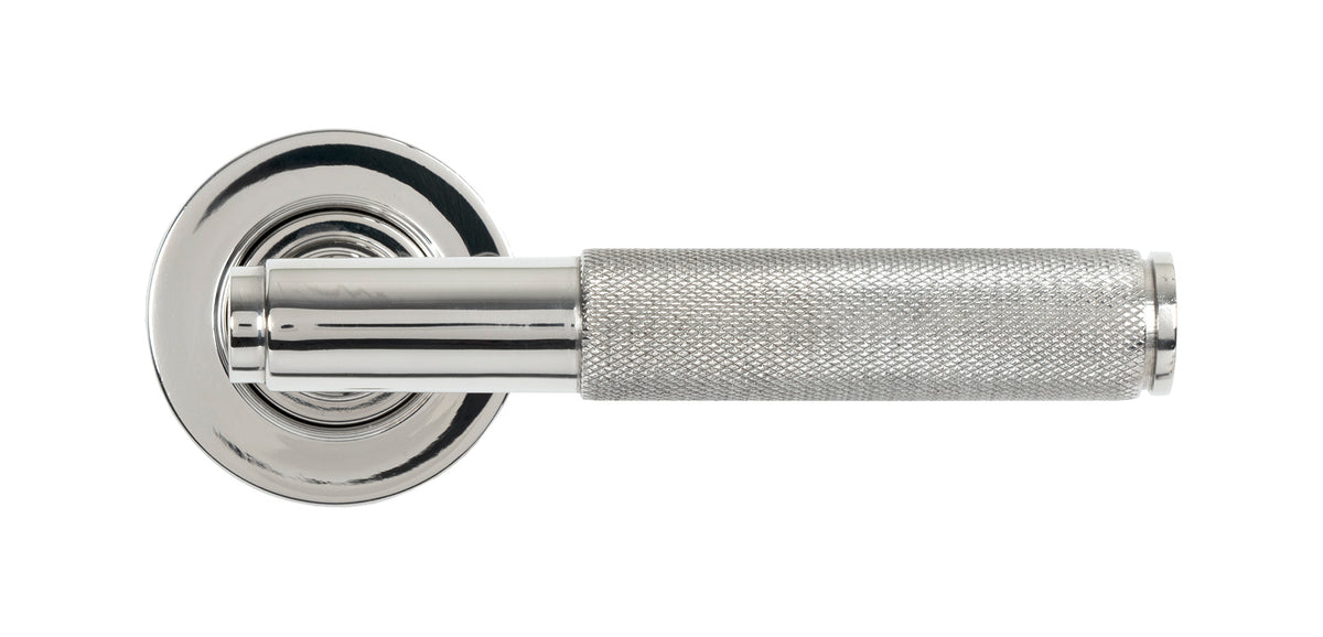 BROMPTON LEVER HANDLE+ROSE SPRUNG PLAIN 53x125x70 PMA - 49844 by MARCHES (ANVIL) ARCHITECTURAL HARDWARE