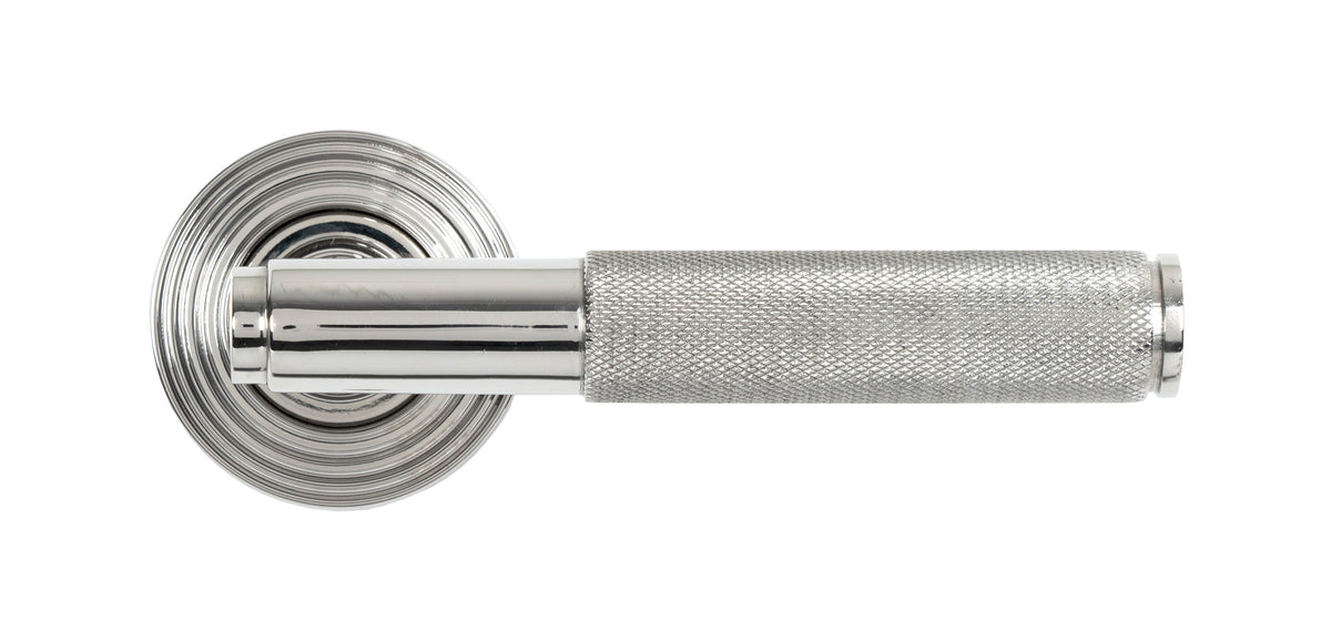 BROMPTON LEVER HANDLE+ROSE SPRUNG BEEHIVE 53x125x70 PMA - 49846 by MARCHES (ANVIL) ARCHITECTURAL HARDWARE
