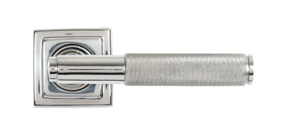 BROMPTON LEVER HANDLE+ROSE SPRUNG SQUARE 53x125x70 PMA - 49847 by MARCHES (ANVIL) ARCHITECTURAL HARDWARE