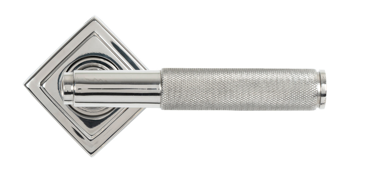 BROMPTON LEVER HANDLE+ROSE SPRUNG SQUARE 53x125x70 PMA - 49847 by MARCHES (ANVIL) ARCHITECTURAL HARDWARE